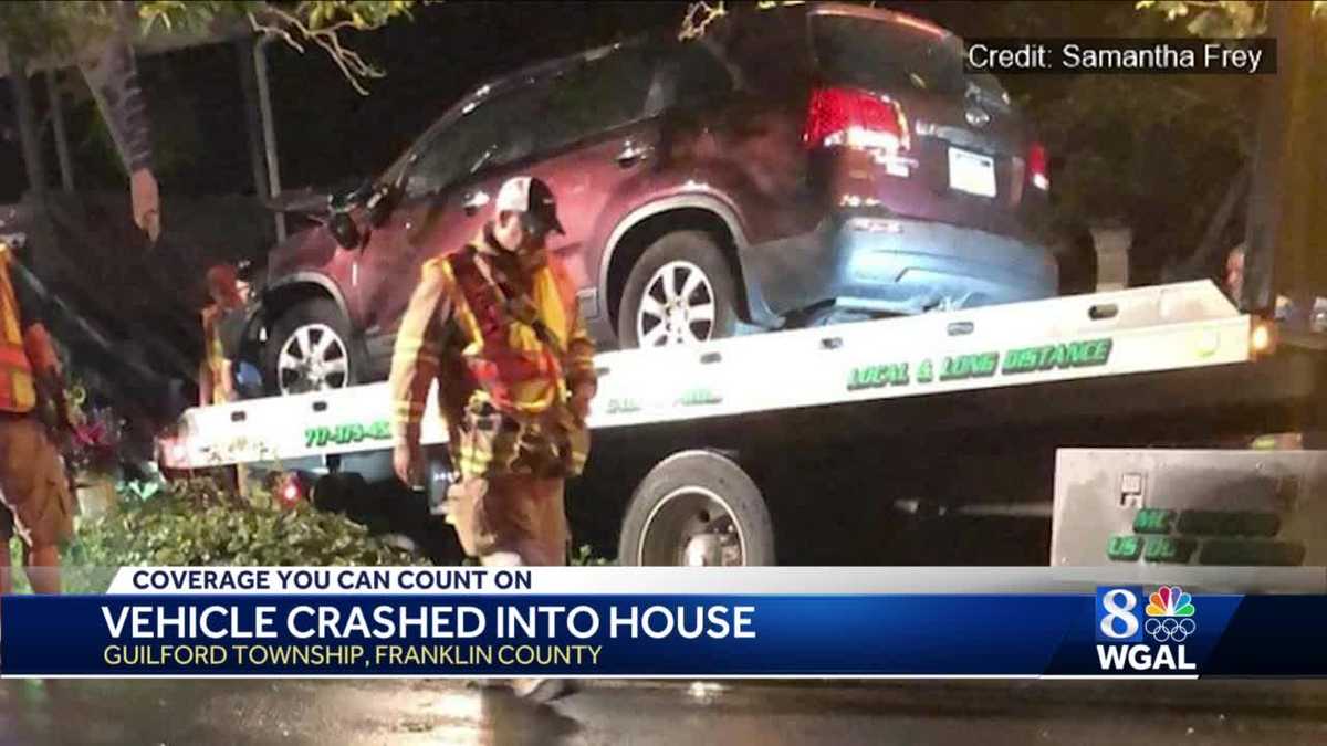 Vehicle crashes into central Pa. home