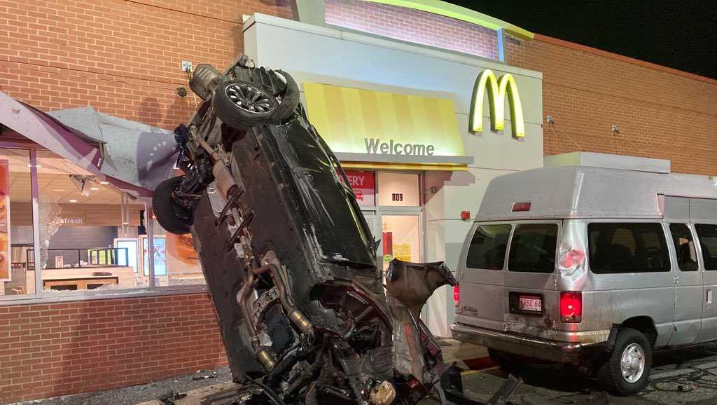 How’d this occur? Two harm after automobile crashes into Mass. McDonald’s