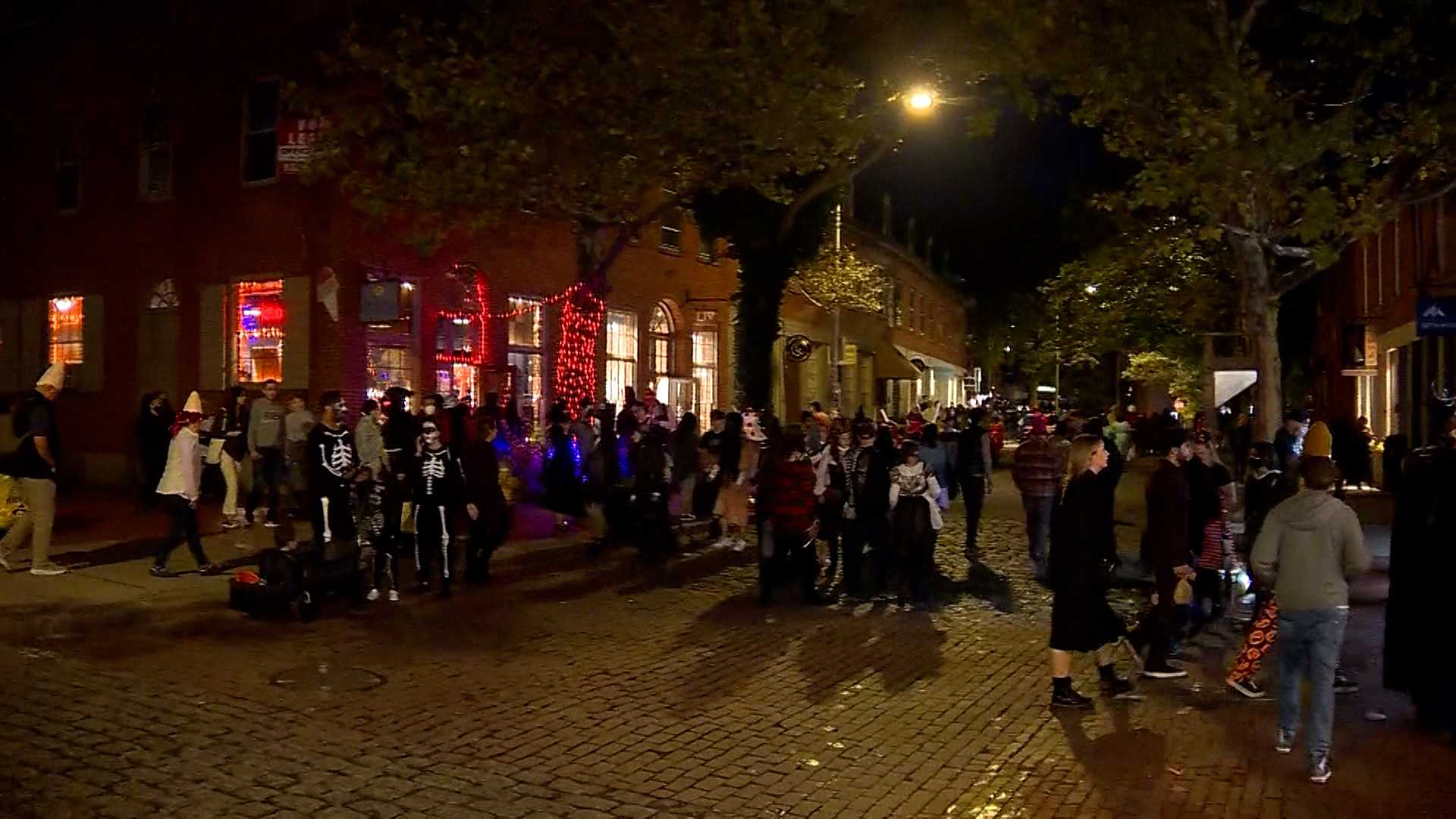 Thousands Of People In Salem To Celebrate Halloween