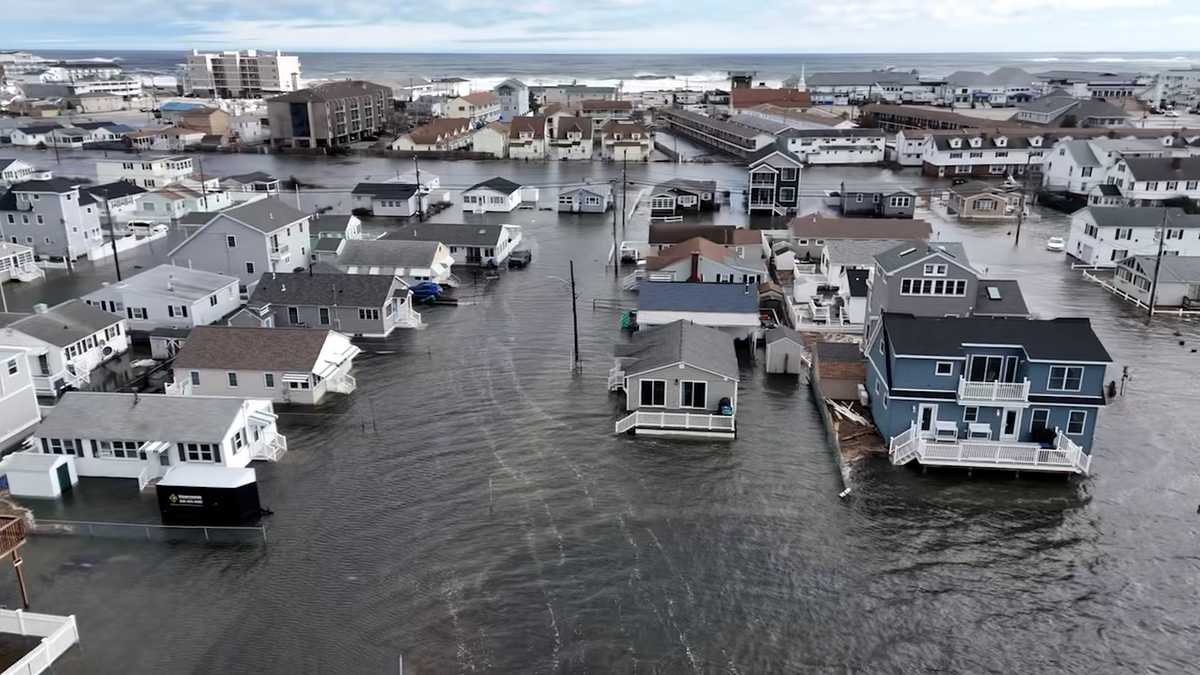 Roads along New Hampshire coast flooded during high tide