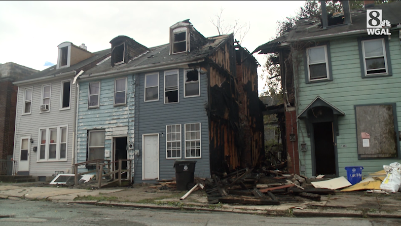 Fire Damages Rowhomes In Harrisburg, Pa.