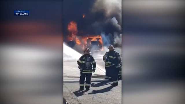 Oil trucks among 7 vehicles destroyed in Haverhill fire - Vimarsana News
