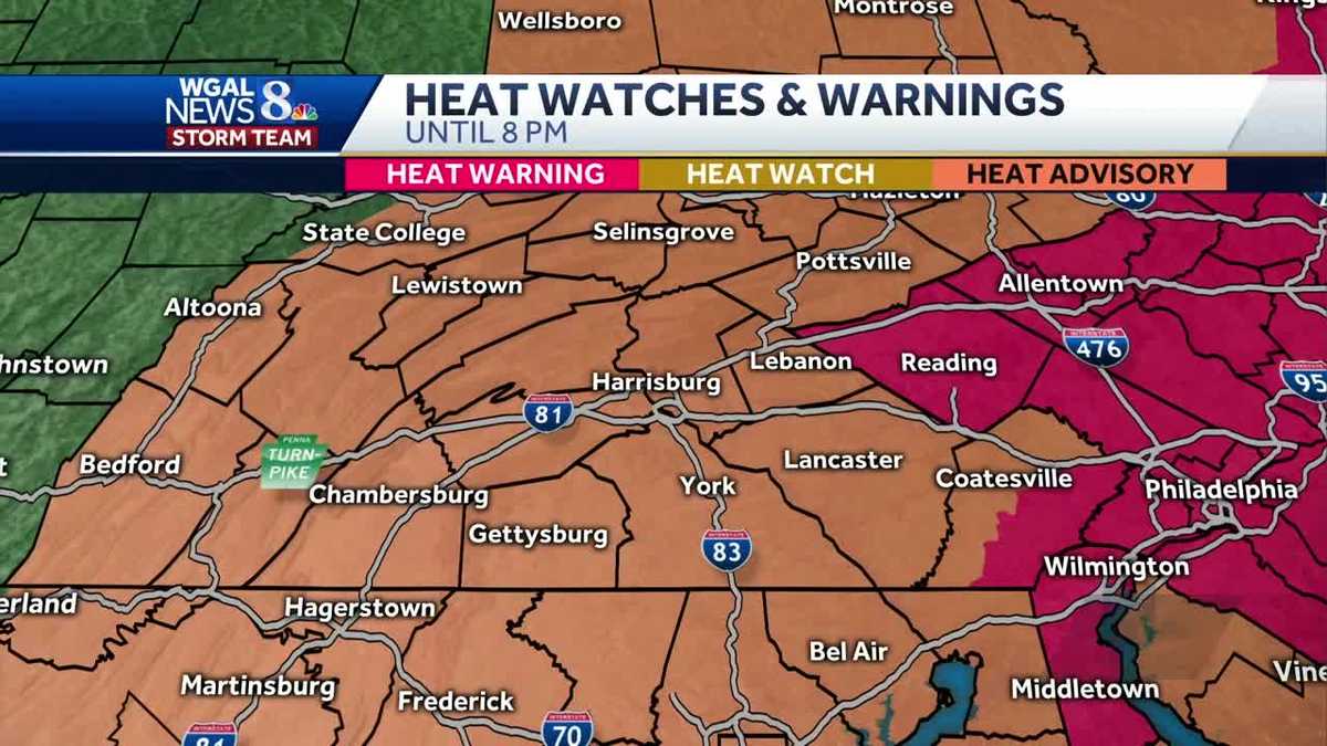 ‘Melting Monday’ Heat advisories in effect
