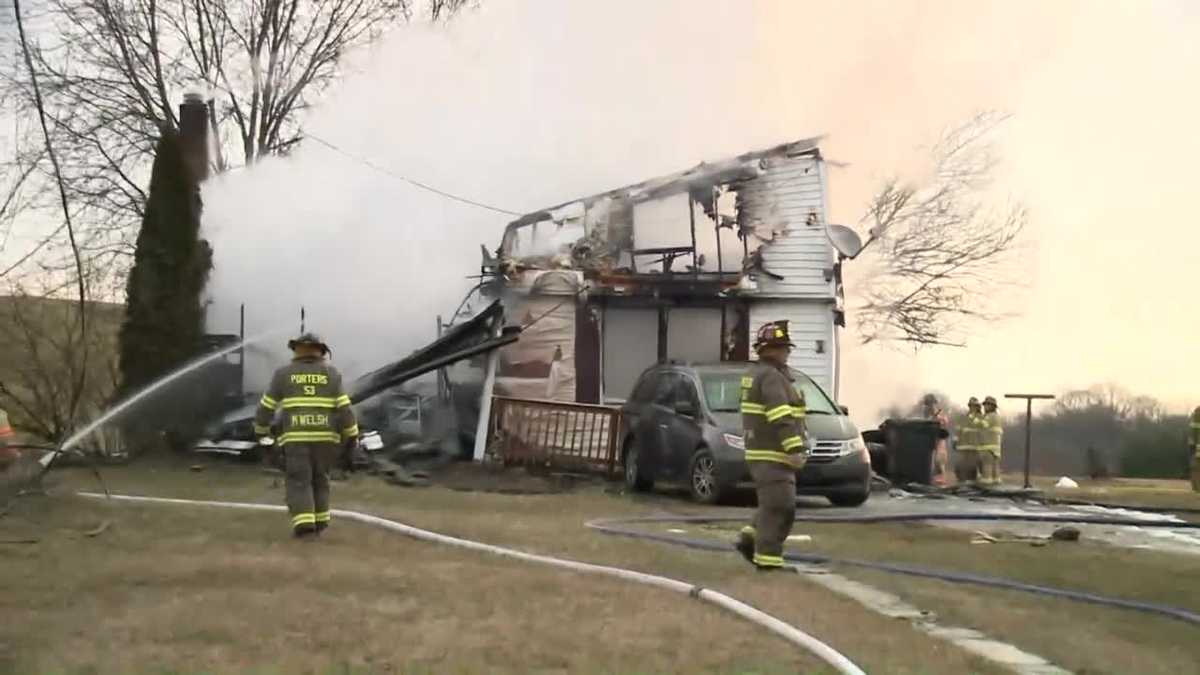 Couple searching for service dog after house fire