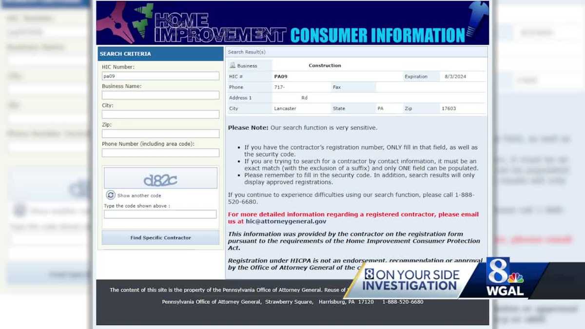 Pennsylvania contractor registration law Does it protect consumers?