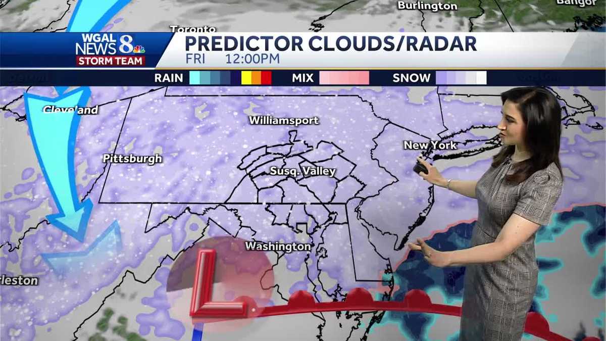 Friday snowstorm in south-central Pennsylvania: Check the hour-by-hour model