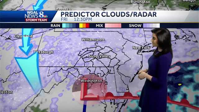 Hour-by-hour snow projections for Friday: How much will Pa. get? - Vimarsana News