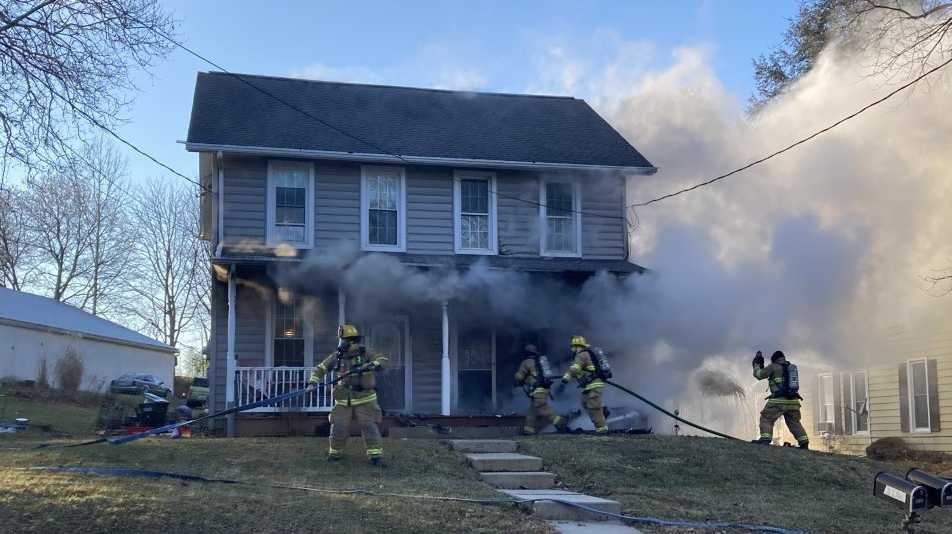 Two people injured in Lancaster County house fire