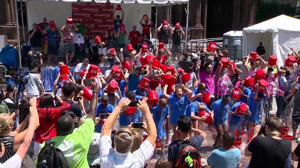 Ice Bucket Challenge celebrates fifth anniversary in Copley Square