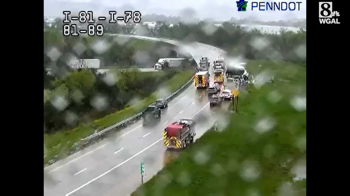 Multivehicle crash in Lebanon County results in shutdown of I81