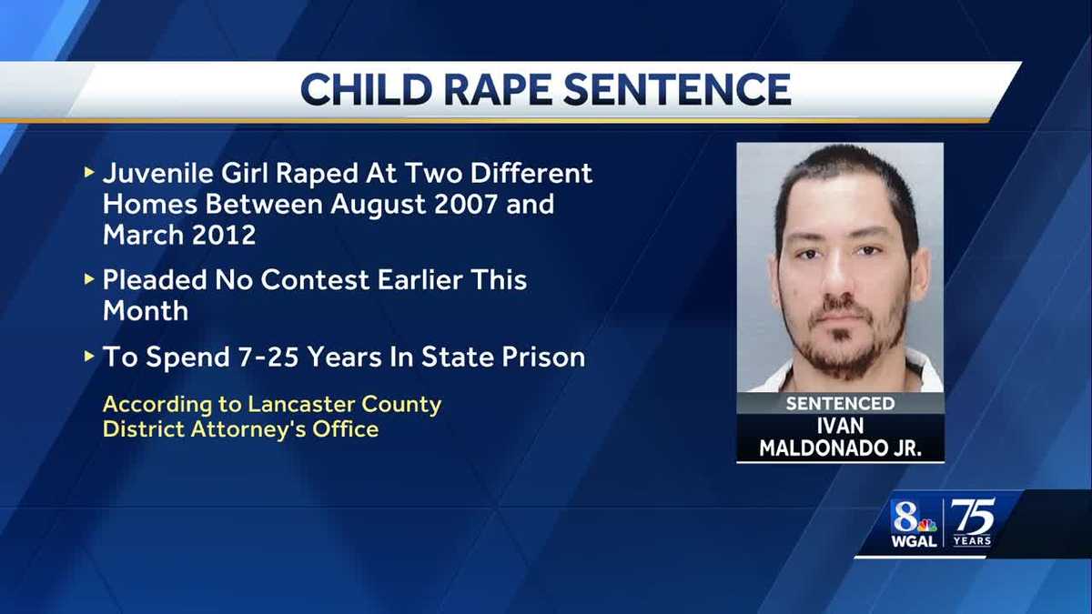Lancaster, Pa., man sentenced to up to 25 years for child rape