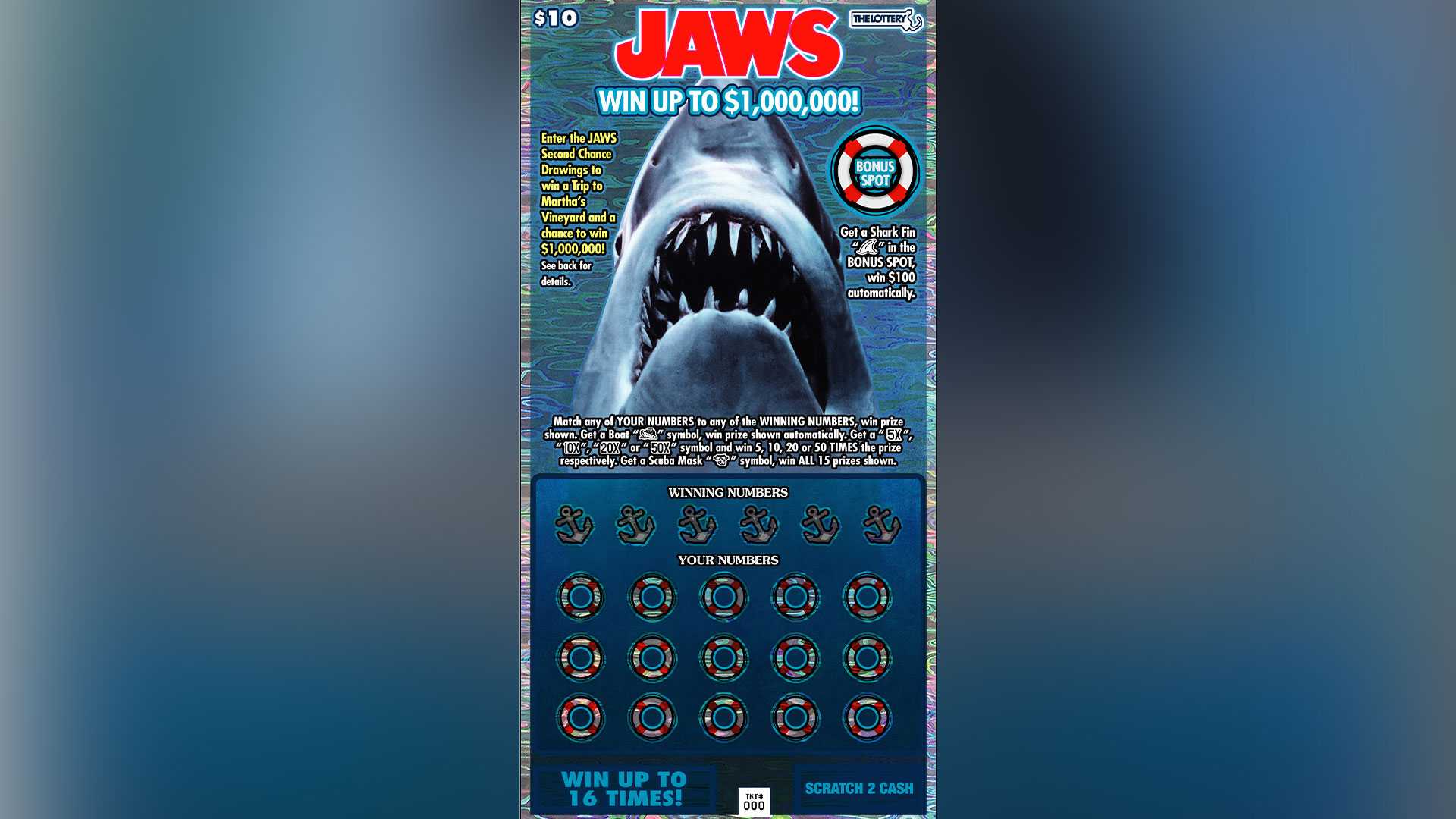 Limited-edition Jaws scratch tickets coming to Massachusetts - Vimarsana News