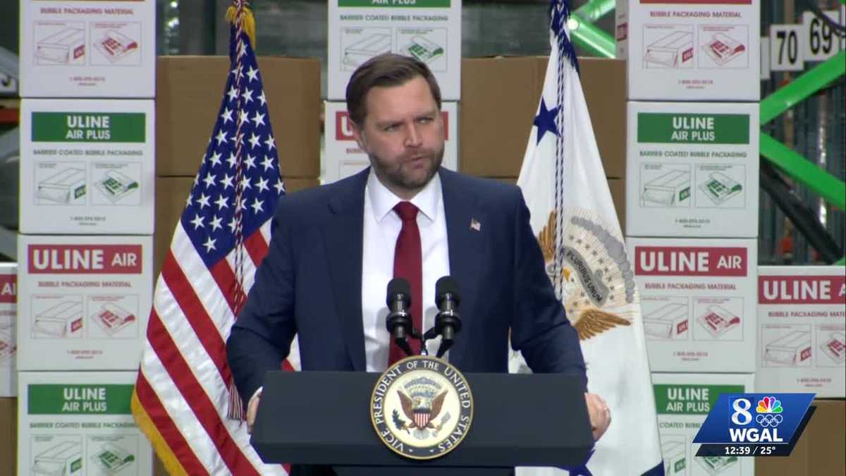 Vance preaches patience on economy in Pennsylvania visit