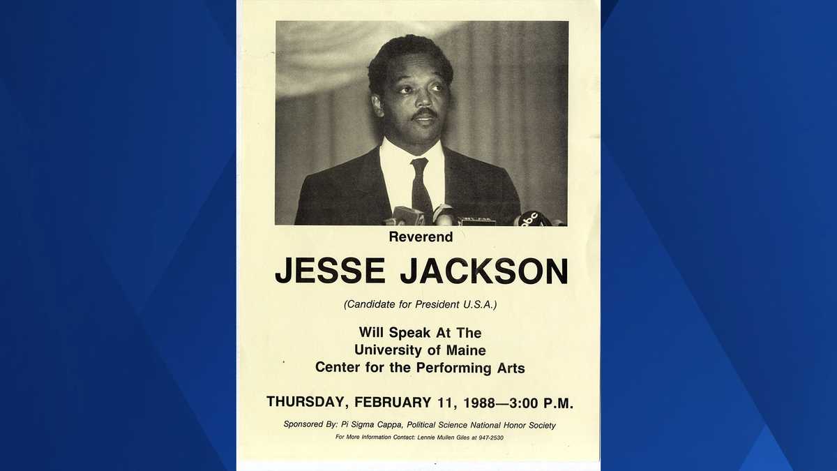 Jesse Jackson visited Maine during his 1988 presidential campaign