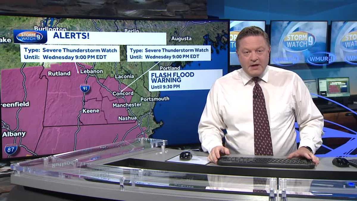 Watch: Flash flood warning, severe thunderstorm watch in effect