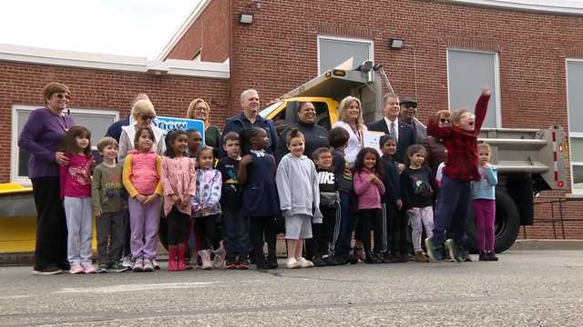 Kindergartners celebrate winning MassDOT snowplow naming contest - Vimarsana News