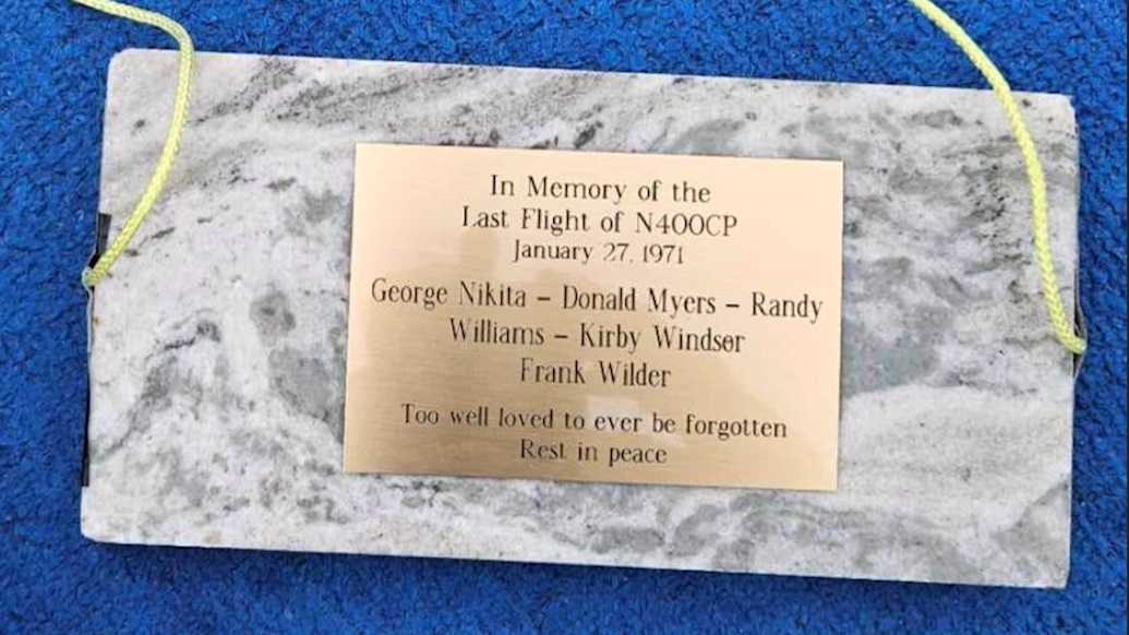 Underwater memorial placed at site of jet crash that killed 5