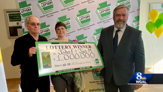 Lancaster County couple gets $1M check for winning lottery ticket - Vimarsana News