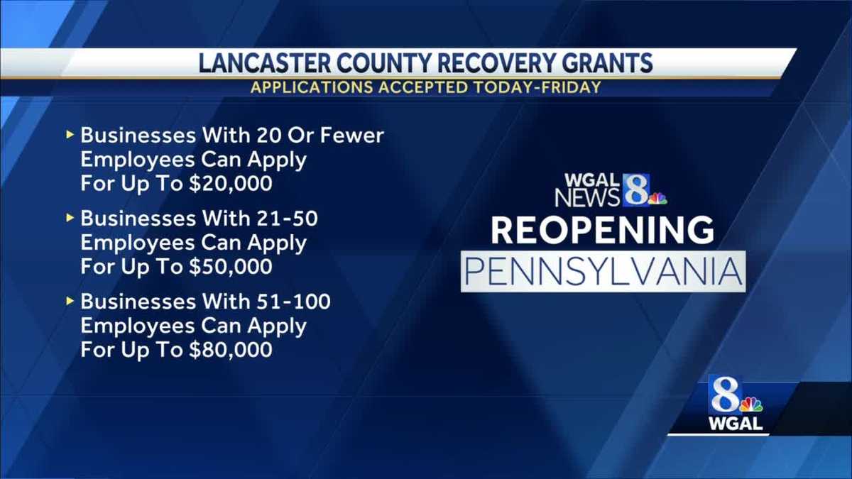LANCASTER COUNTY business grants available for coronavirus relief
