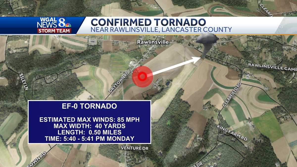 NWS: Tornado touched down in Lancaster County