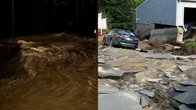 Raging floodwaters tear up driveways of Leominster homes - Vimarsana News