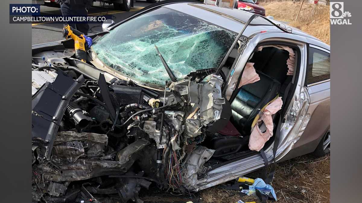 Driver airlifted to hospital after crash in Lebanon County, Pa.