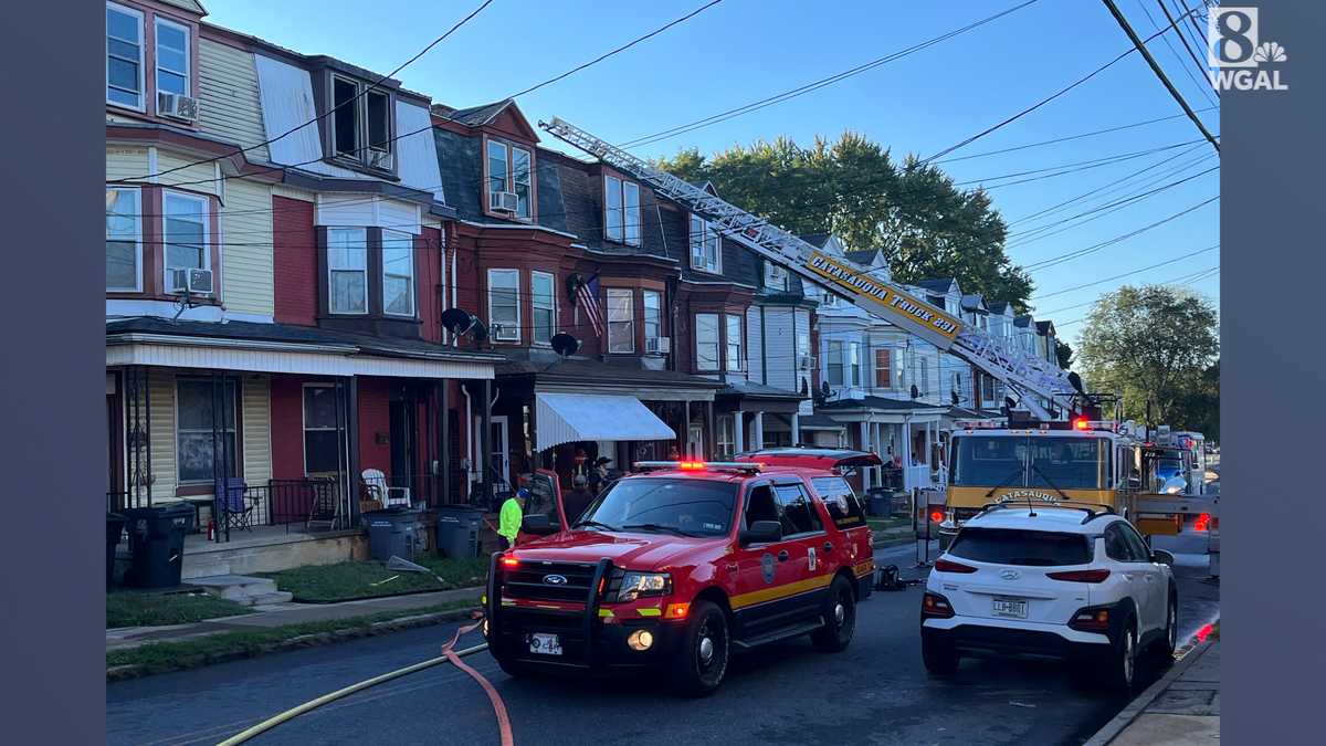 Crews respond to row home fire in Lebanon, Pennsylvania