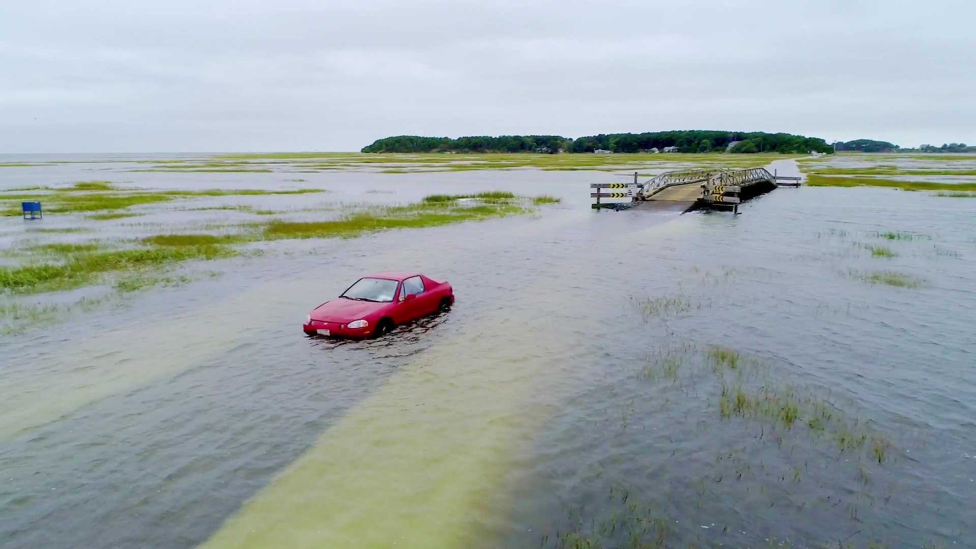 Rescues Made After Vehicle Swallowed By High Tide On Cape Cod