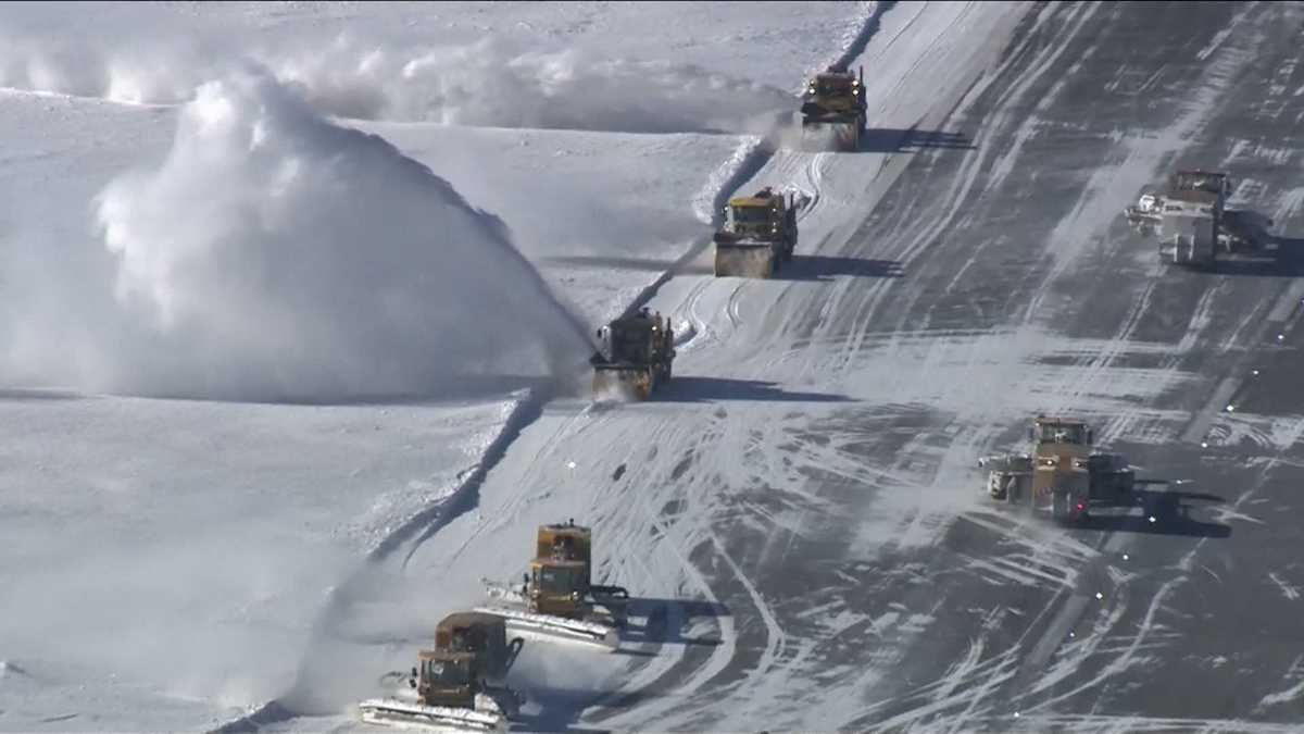 Logan Airport's snow plows, blowers hard at work after nor'easter