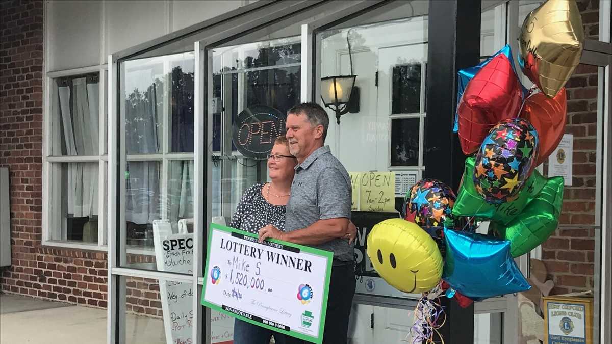 pennsylvania lottery winner rick's tobacco outlet Adams County man celebrates big win Morrisville Cigarette Outlet sells Powerball