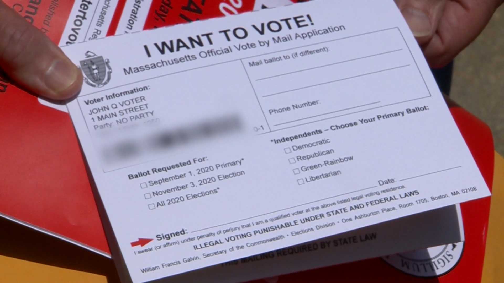 Today Is Deadline To Apply For Mail-in Ballot In Massachusetts