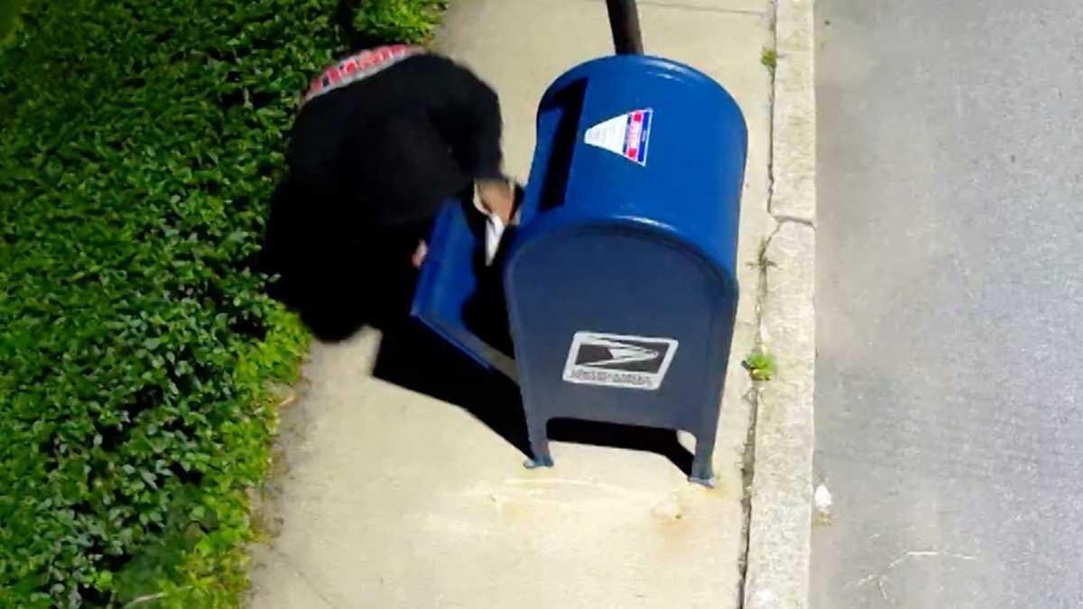 监控拍到了：小偷使用钥匙在波士顿社区的美国邮政信箱里实施盗窃