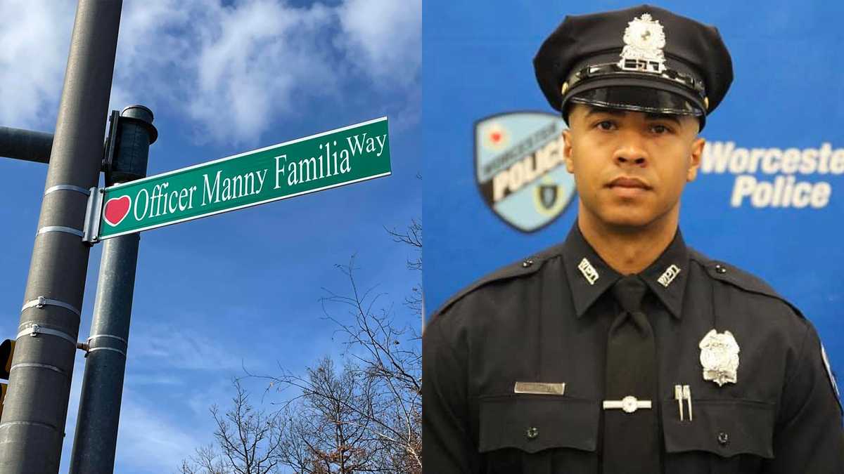 Worcester renames street in honor of fallen Officer Manny Familia