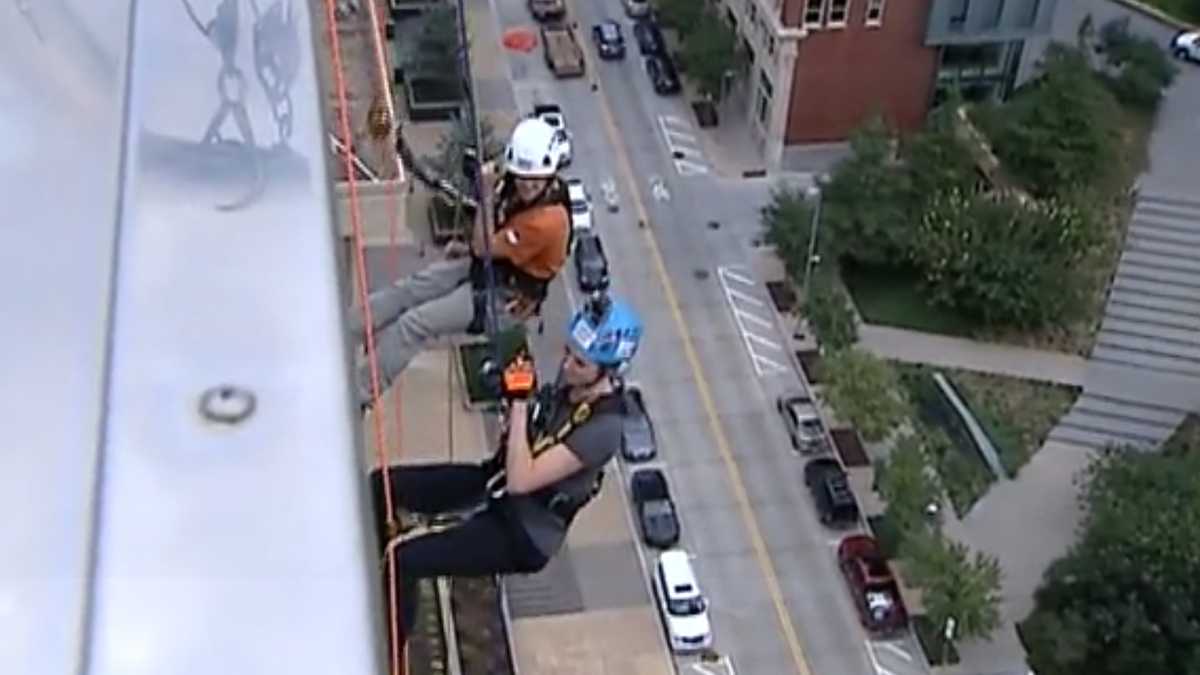 Watch Markie Martin Goes ‘over The Edge To Help Habitat For Humanity