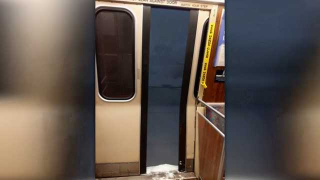 MBTA Orange Line train door stuck open during blizzard conditions - Vimarsana News