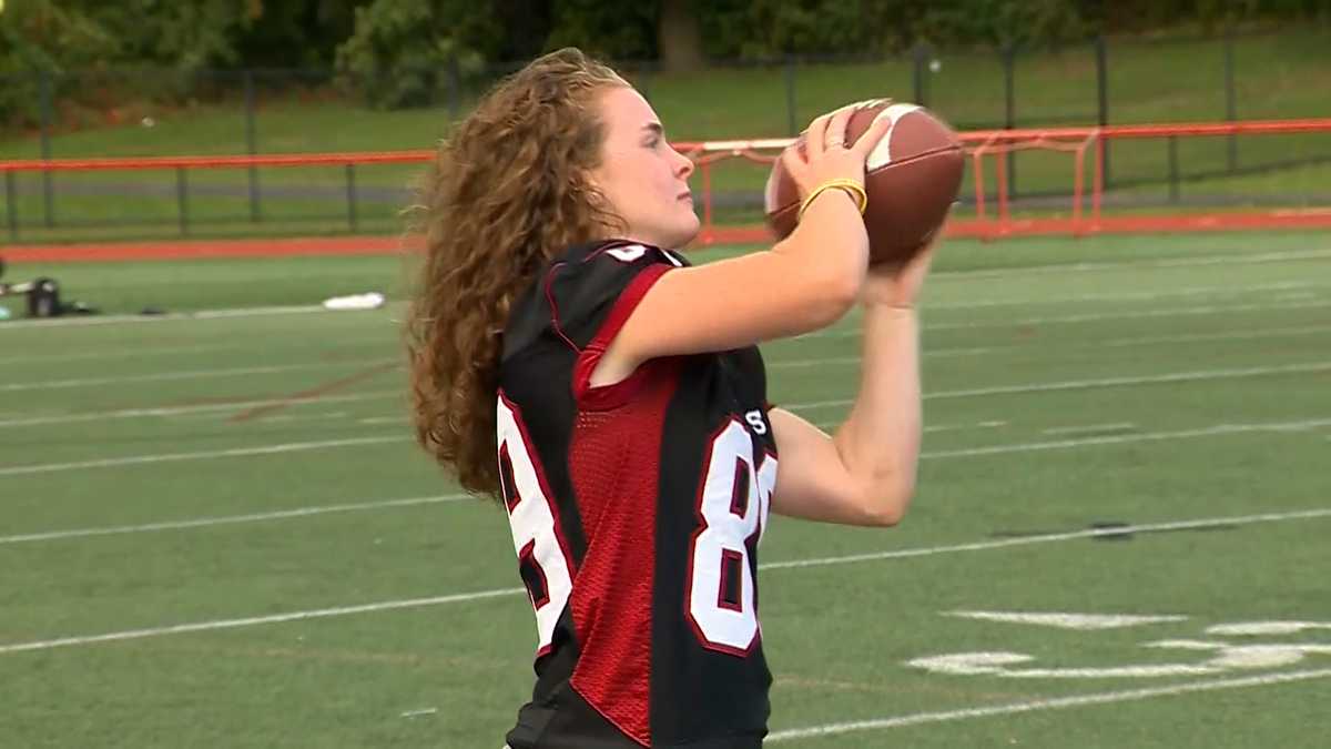 Female football player makes history for storied Brockton program
