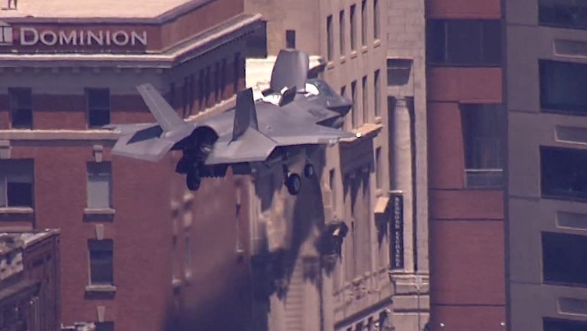 Military plane flyover on display in Baltimore | SkyTeam 11