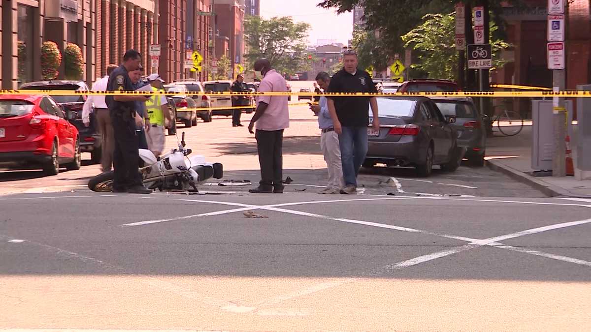 Boston police investigating motorcycle crash near hospital