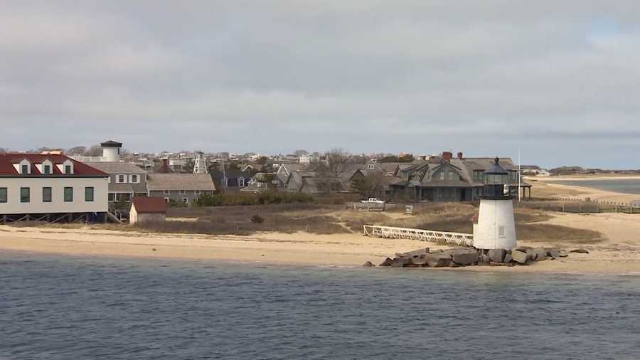 The island of Nantucket off the coast of Massachusetts