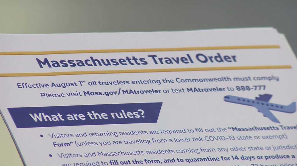 New COVID19 travel order in effect for Massachusetts