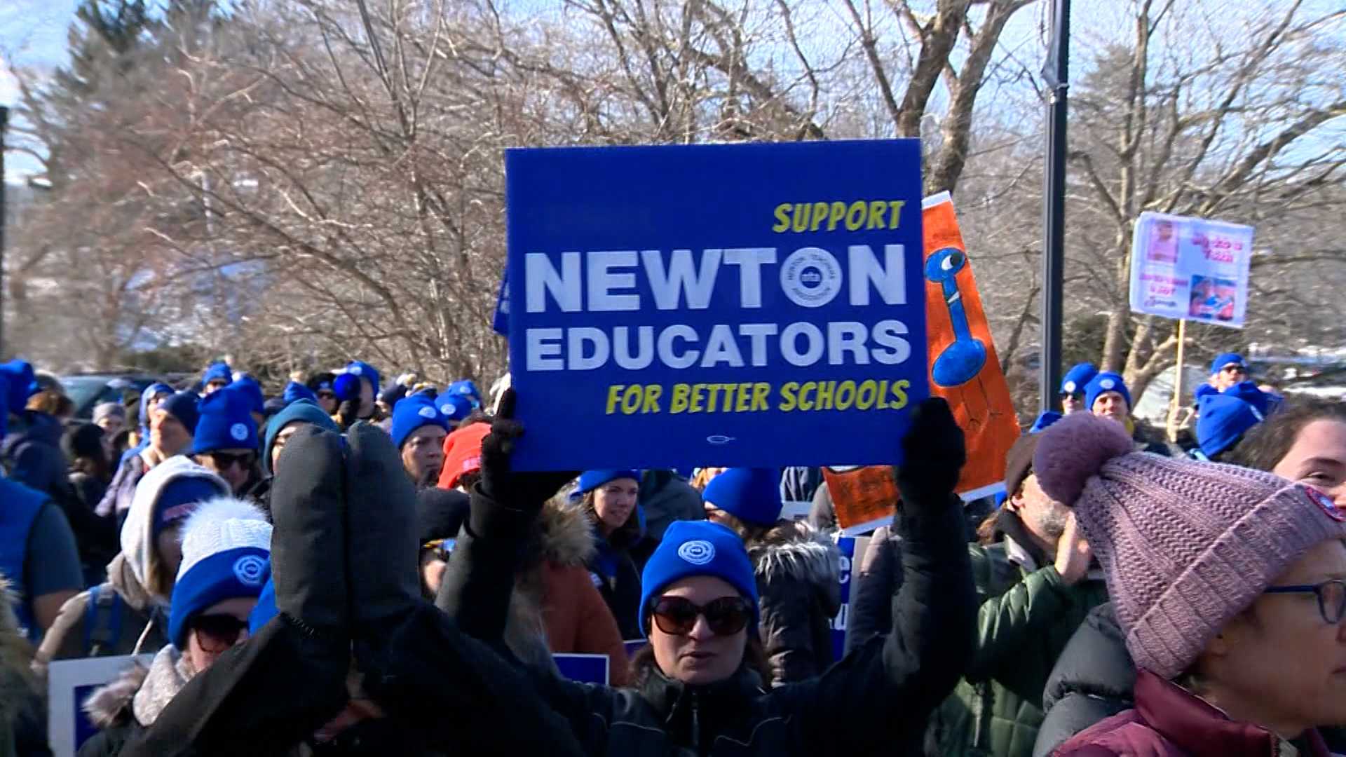 Newton Teachers Continue Strike On Second Day Of Canceled Classes