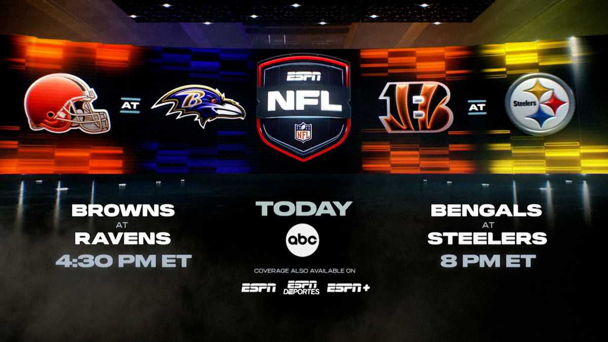 NFL Doubleheader today starting at 430 p.m. on WCVB Channel 5