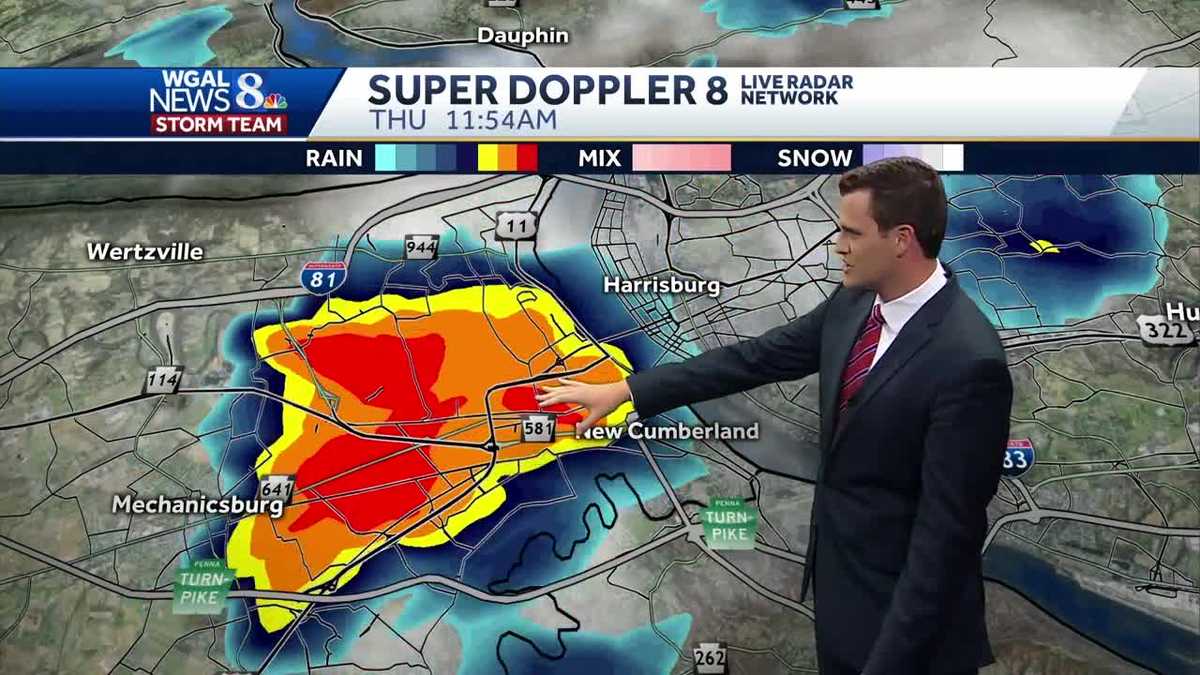 Central Pennsylvania forecast Thunderstorms starting to pop up