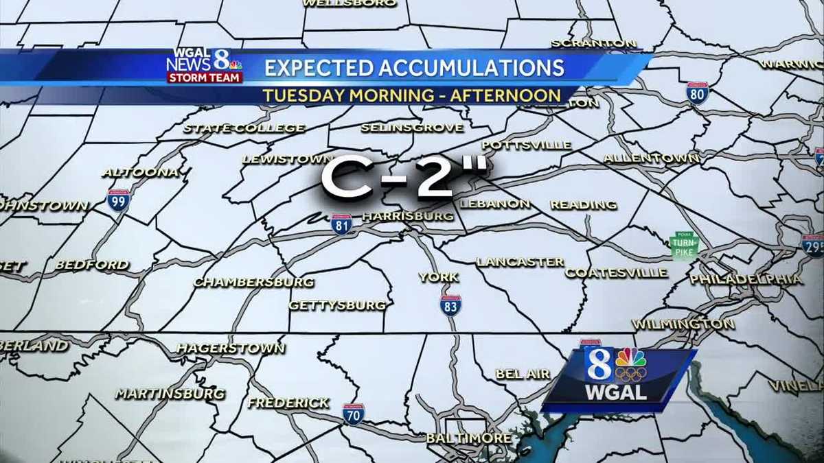 Slippery travel possible for AM commute as light snow is expected