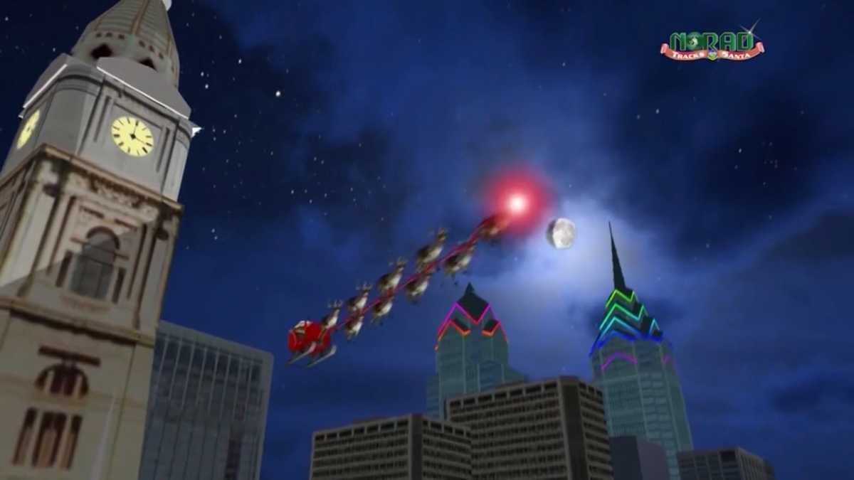 Where's Santa? Check his location on the NORAD tracker as he travels