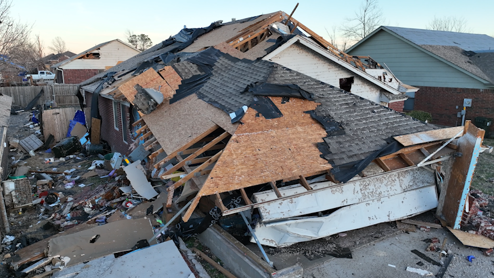 Oklahoma Tornado Damage Drone video shows destruction in Norman