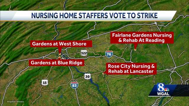 Nursing home workers at 24 facilities in PA vote to strike - Vimarsana News
