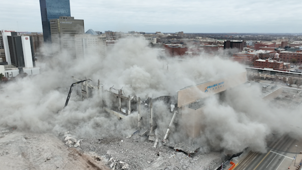 Roof of old Cox Convention Center demolished in downtown OKC