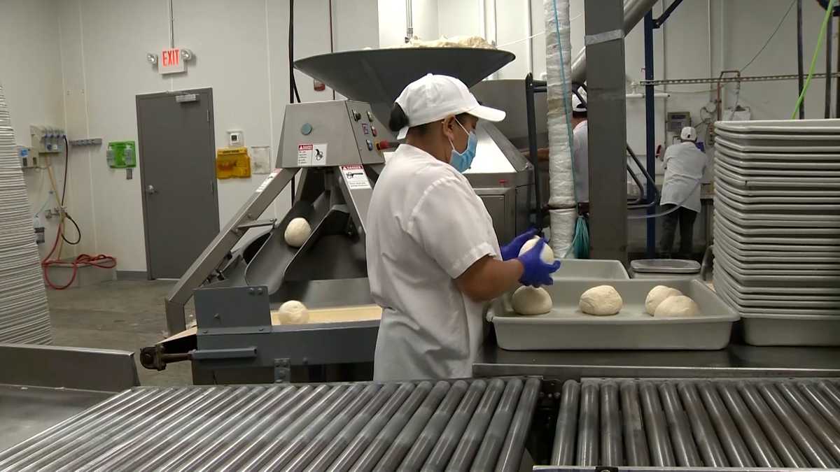 Where pizza dough used by every Papa Gino's location is made