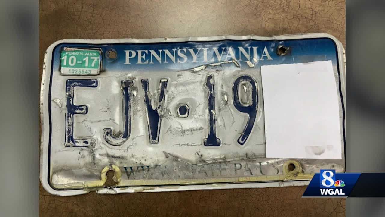 Replacing a damaged license shop plate